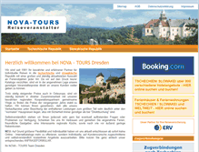 Tablet Screenshot of nova-tours.de